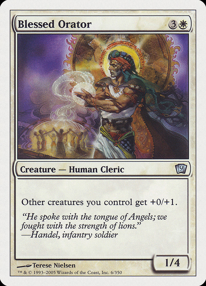 Blessed Orator [Ninth Edition] MTG Single Magic: The Gathering    | Red Claw Gaming