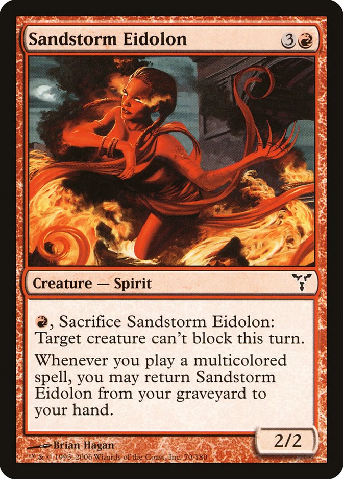Sandstorm Eidolon [Dissension] MTG Single Magic: The Gathering    | Red Claw Gaming