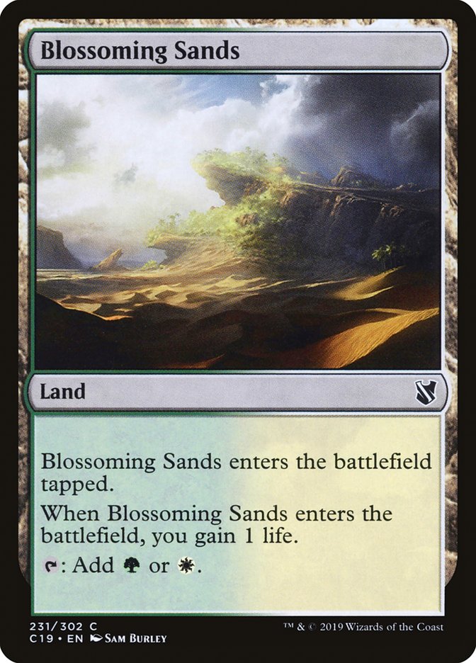 Blossoming Sands [Commander 2019] MTG Single Magic: The Gathering    | Red Claw Gaming
