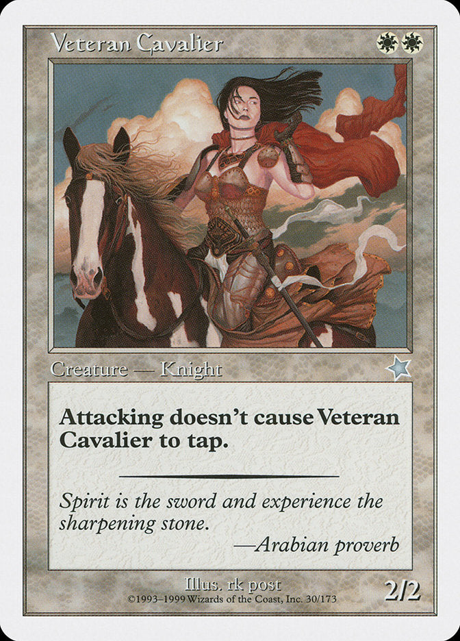 Veteran Cavalier [Starter 1999] MTG Single Magic: The Gathering    | Red Claw Gaming