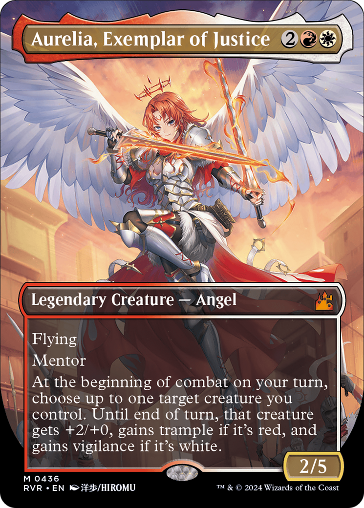 Aurelia, Exemplar of Justice (Anime Borderless) [Ravnica Remastered] MTG Single Magic: The Gathering    | Red Claw Gaming