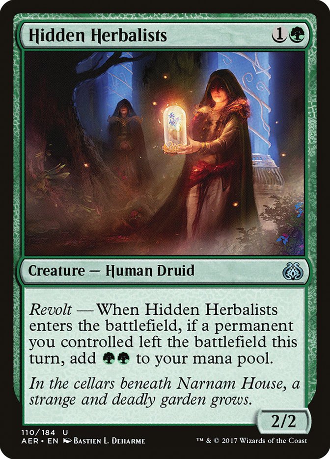Hidden Herbalists [Aether Revolt] MTG Single Magic: The Gathering    | Red Claw Gaming
