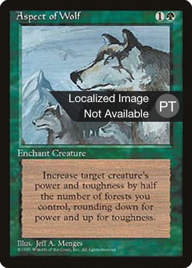 Aspect of Wolf [Fourth Edition (Foreign Black Border)] MTG Single Magic: The Gathering    | Red Claw Gaming