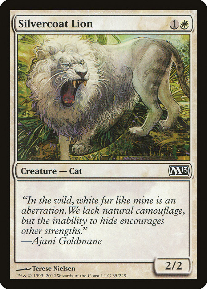 Silvercoat Lion [Magic 2013] MTG Single Magic: The Gathering    | Red Claw Gaming