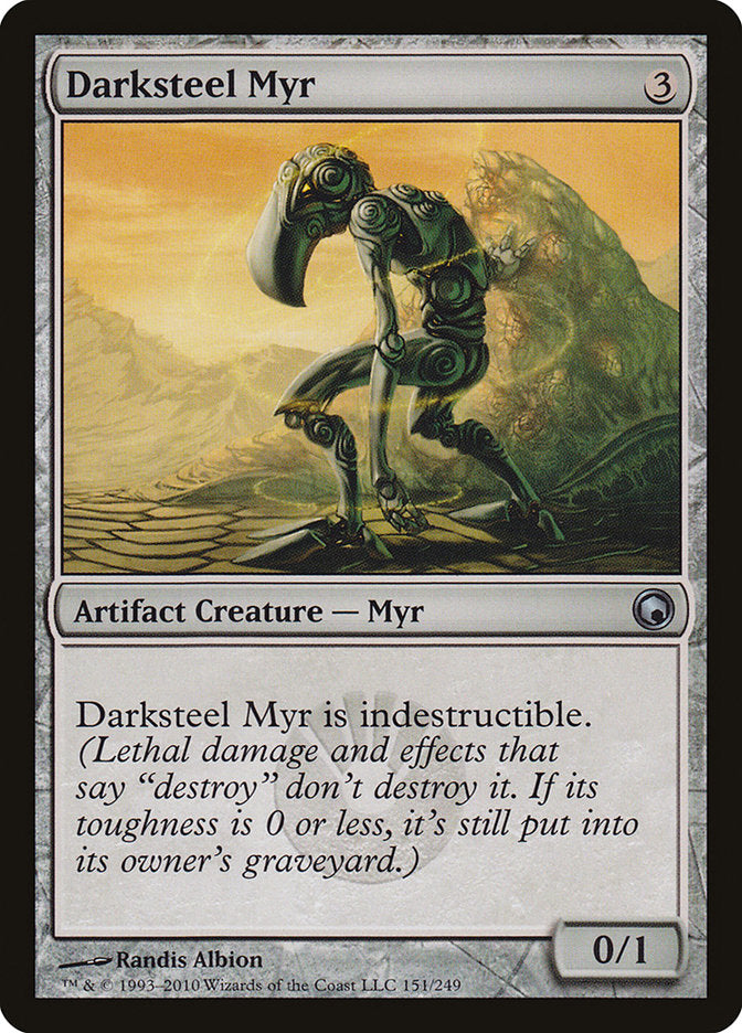 Darksteel Myr [Scars of Mirrodin] MTG Single Magic: The Gathering    | Red Claw Gaming