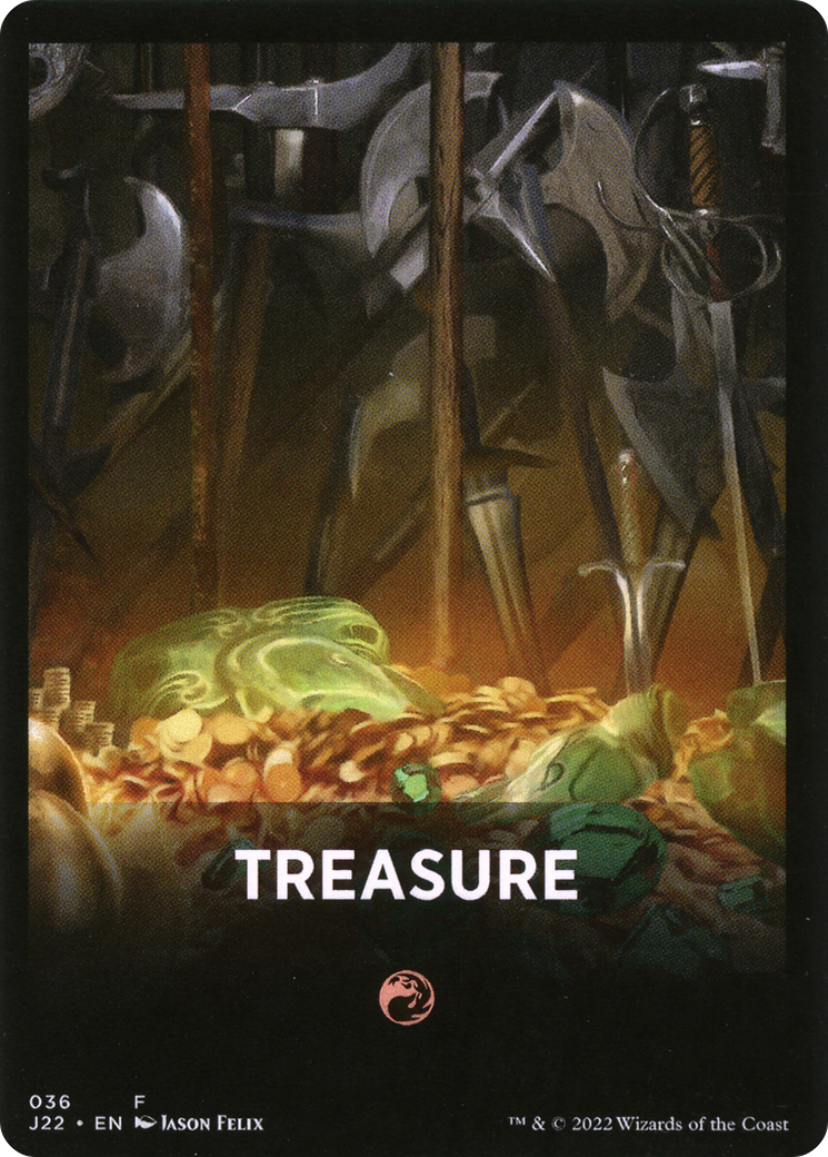 Treasure Theme Card [Jumpstart 2022 Front Cards] MTG Single Magic: The Gathering    | Red Claw Gaming