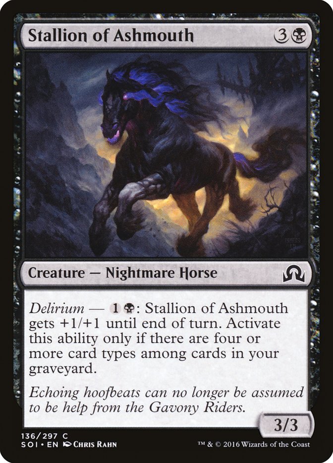 Stallion of Ashmouth [Shadows over Innistrad] MTG Single Magic: The Gathering    | Red Claw Gaming