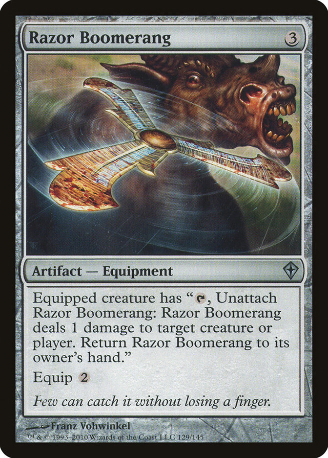 Razor Boomerang [Worldwake] MTG Single Magic: The Gathering    | Red Claw Gaming