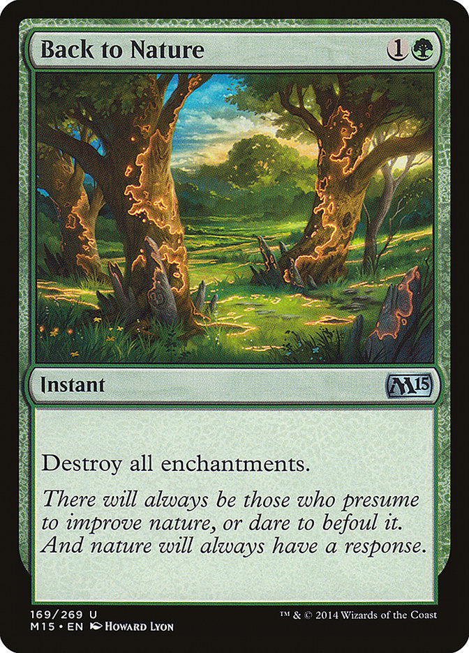 Back to Nature [Magic 2015] MTG Single Magic: The Gathering    | Red Claw Gaming