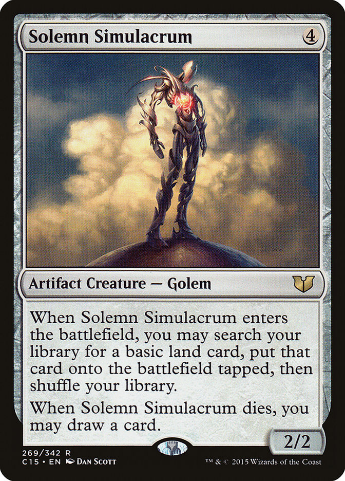 Solemn Simulacrum [Commander 2015] MTG Single Magic: The Gathering    | Red Claw Gaming