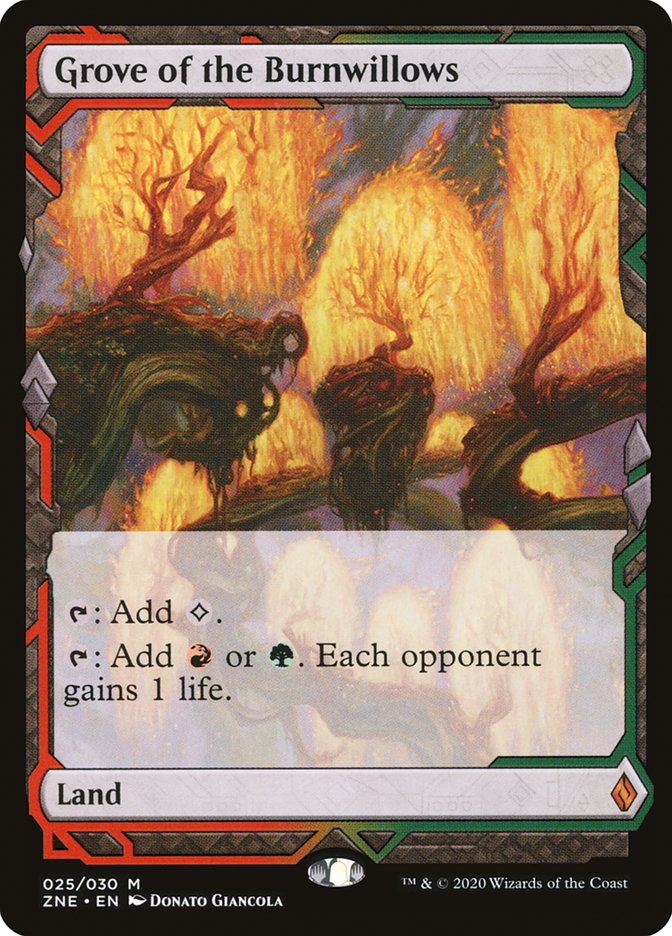 Grove of the Burnwillows (Expeditions) [Zendikar Rising Expeditions] MTG Single Magic: The Gathering    | Red Claw Gaming