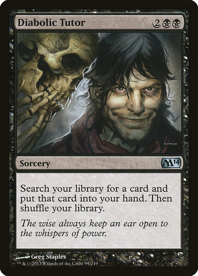Diabolic Tutor [Magic 2014] MTG Single Magic: The Gathering    | Red Claw Gaming