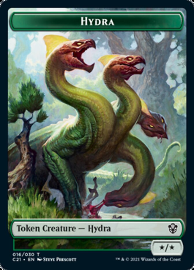 Hydra // Boar Double-Sided Token [Commander 2021 Tokens] MTG Single Magic: The Gathering    | Red Claw Gaming