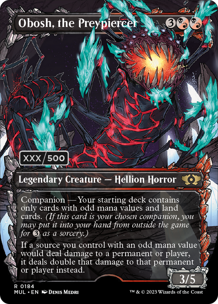 Obosh, the Preypiercer (Serialized) [Multiverse Legends] MTG Single Magic: The Gathering    | Red Claw Gaming