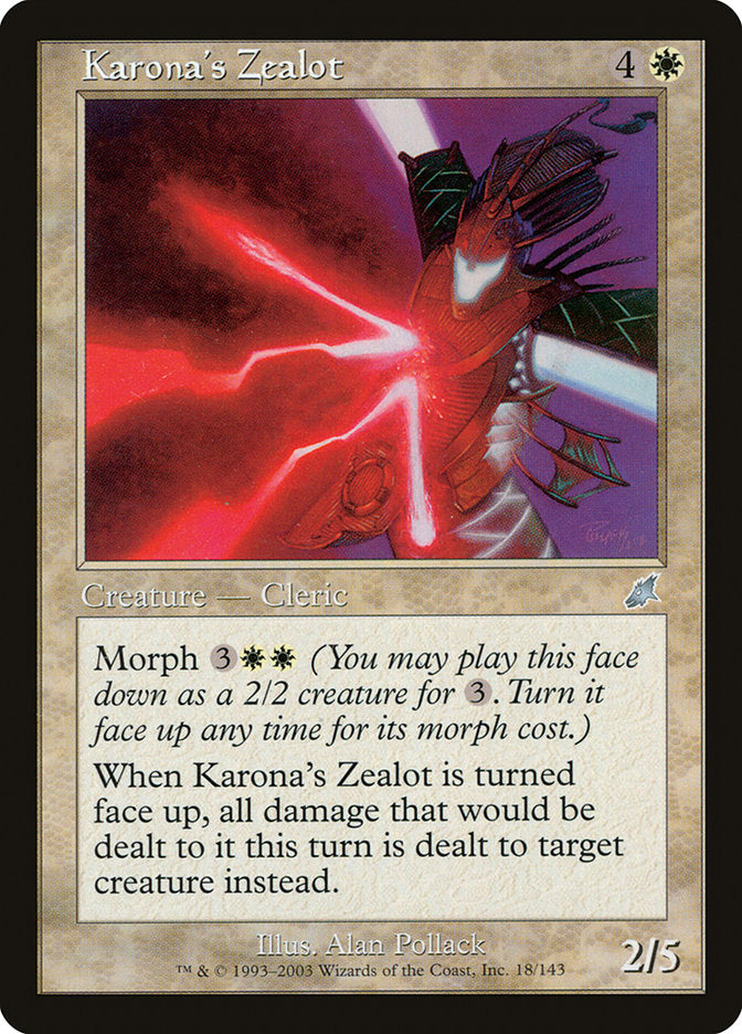 Karona's Zealot [Scourge] MTG Single Magic: The Gathering    | Red Claw Gaming