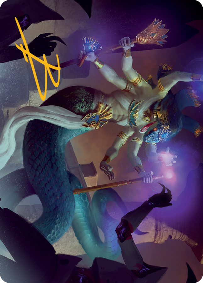 Imoti, Celebrant of Bounty Art Card (Gold-Stamped Signature) [March of the Machine Art Series] MTG Single Magic: The Gathering    | Red Claw Gaming