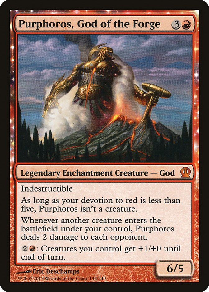 Purphoros, God of the Forge [Theros] MTG Single Magic: The Gathering    | Red Claw Gaming