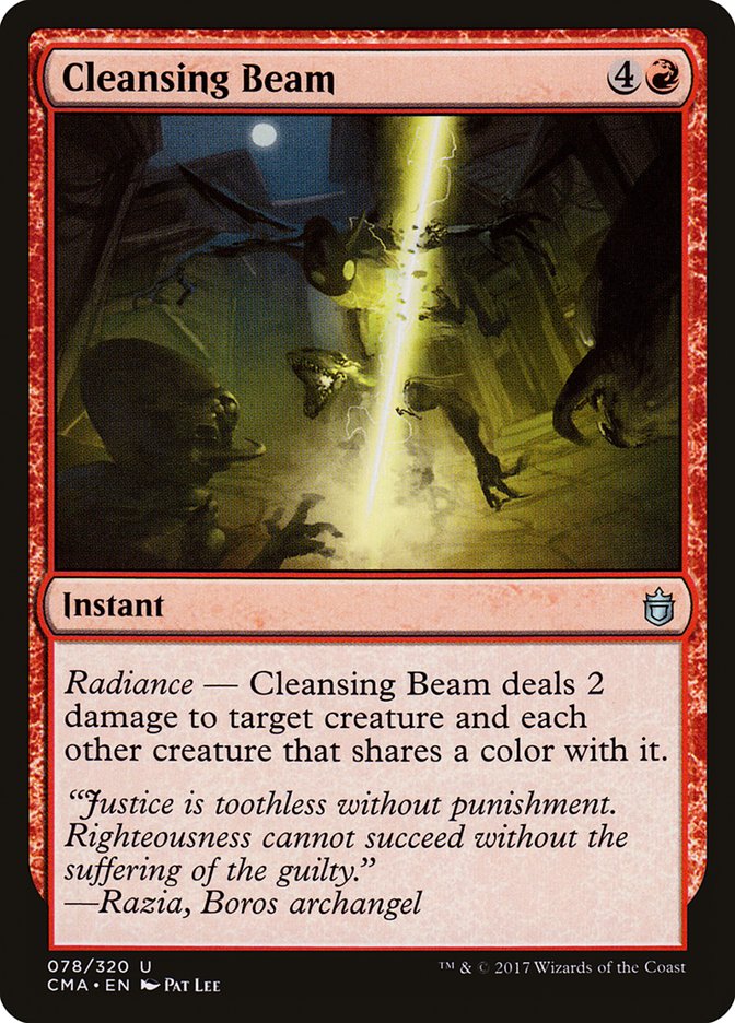 Cleansing Beam [Commander Anthology] MTG Single Magic: The Gathering    | Red Claw Gaming