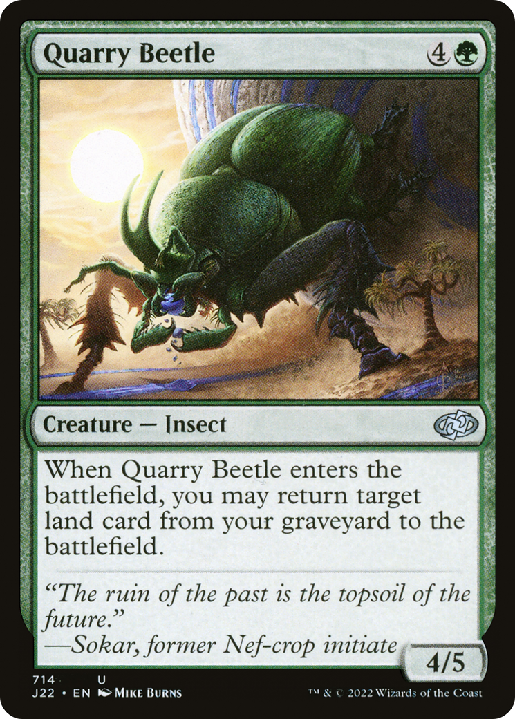Quarry Beetle [Jumpstart 2022] MTG Single Magic: The Gathering    | Red Claw Gaming