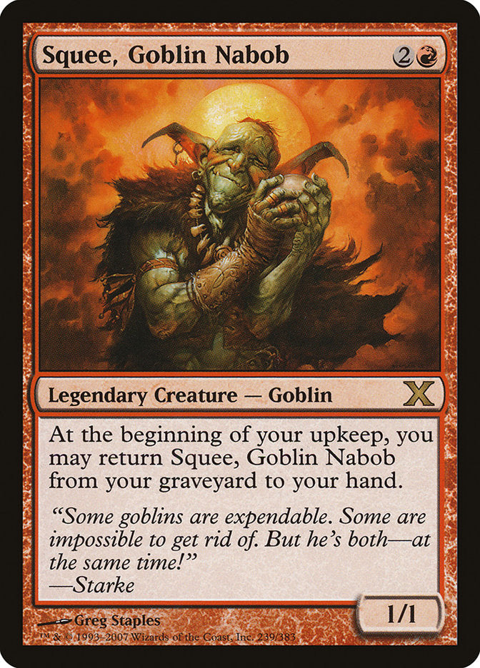 Squee, Goblin Nabob [Tenth Edition] MTG Single Magic: The Gathering    | Red Claw Gaming