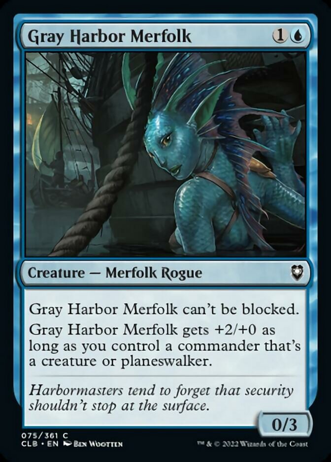 Gray Harbor Merfolk [Commander Legends: Battle for Baldur's Gate] MTG Single Magic: The Gathering    | Red Claw Gaming
