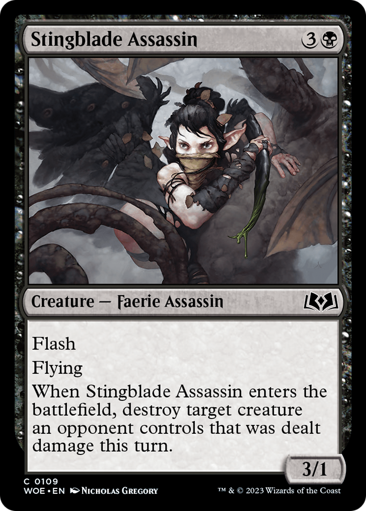 Stingblade Assassin [Wilds of Eldraine] MTG Single Magic: The Gathering    | Red Claw Gaming