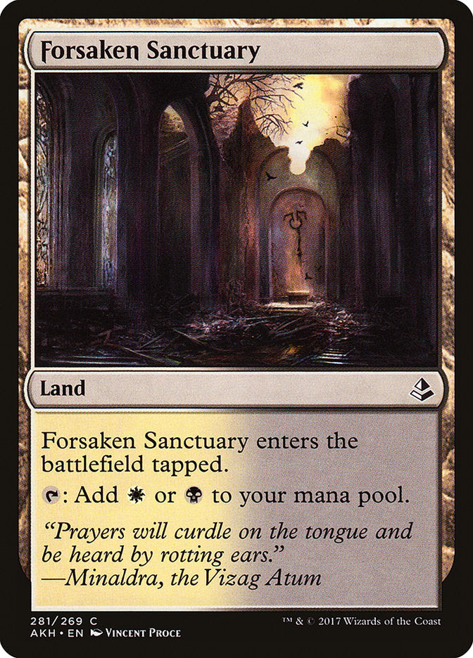 Forsaken Sanctuary [Amonkhet] MTG Single Magic: The Gathering    | Red Claw Gaming