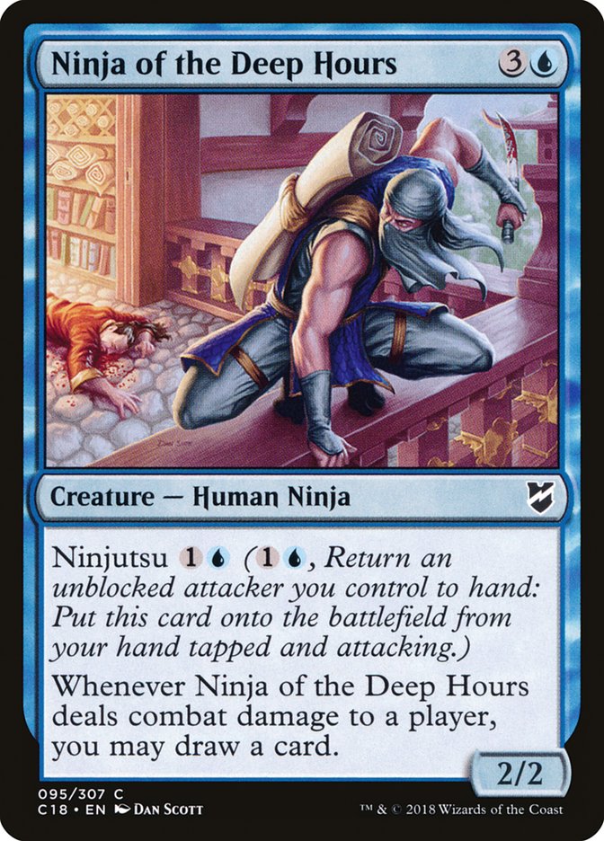 Ninja of the Deep Hours [Commander 2018] MTG Single Magic: The Gathering    | Red Claw Gaming