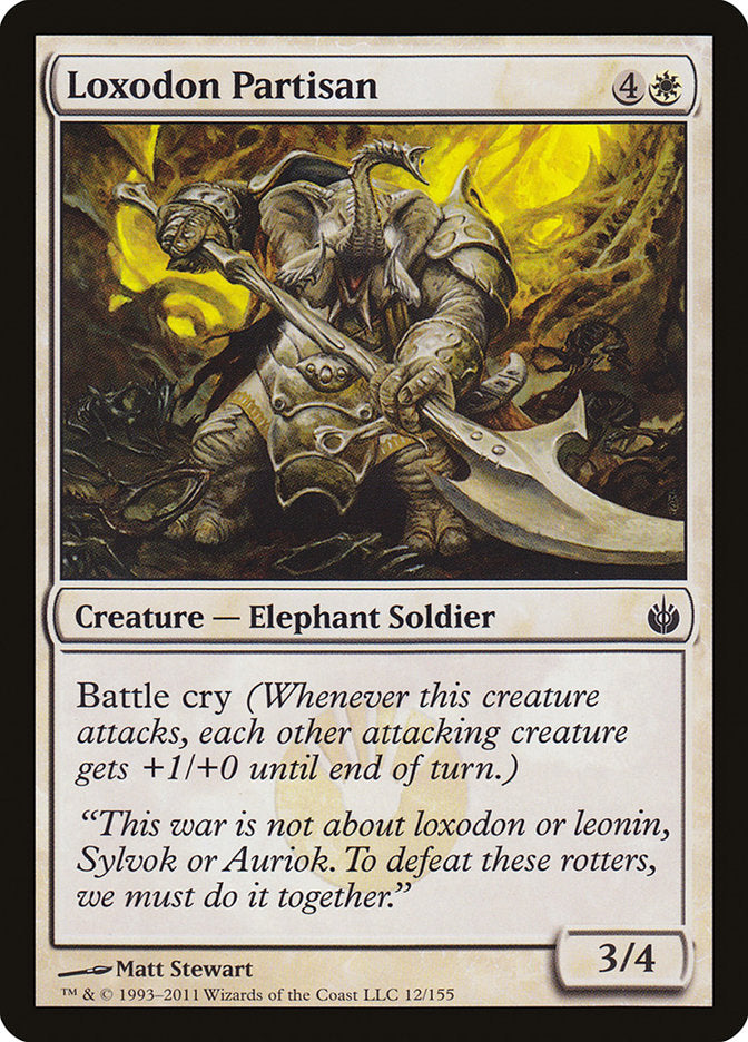 Loxodon Partisan [Mirrodin Besieged] MTG Single Magic: The Gathering    | Red Claw Gaming