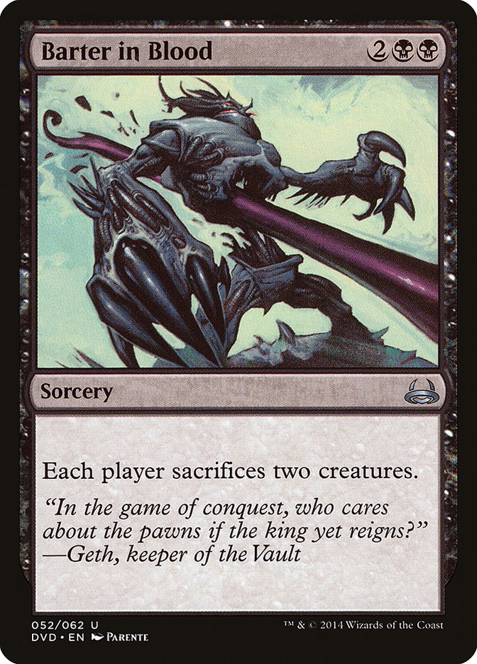 Barter in Blood (Divine vs. Demonic) [Duel Decks Anthology] MTG Single Magic: The Gathering    | Red Claw Gaming