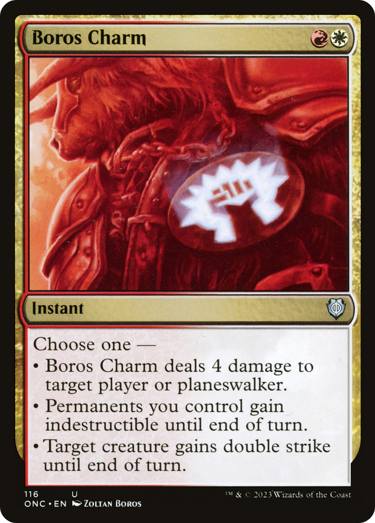 Boros Charm [Phyrexia: All Will Be One Commander] MTG Single Magic: The Gathering    | Red Claw Gaming