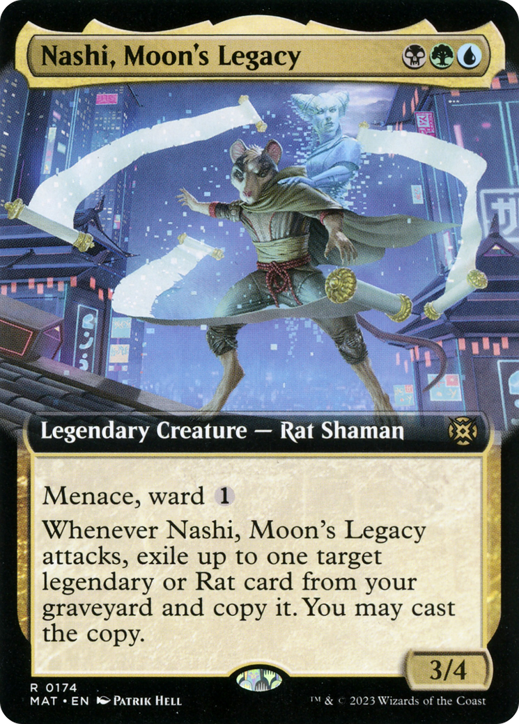 Nashi, Moon's Legacy (Extended Art) [March of the Machine: The Aftermath] MTG Single Magic: The Gathering    | Red Claw Gaming