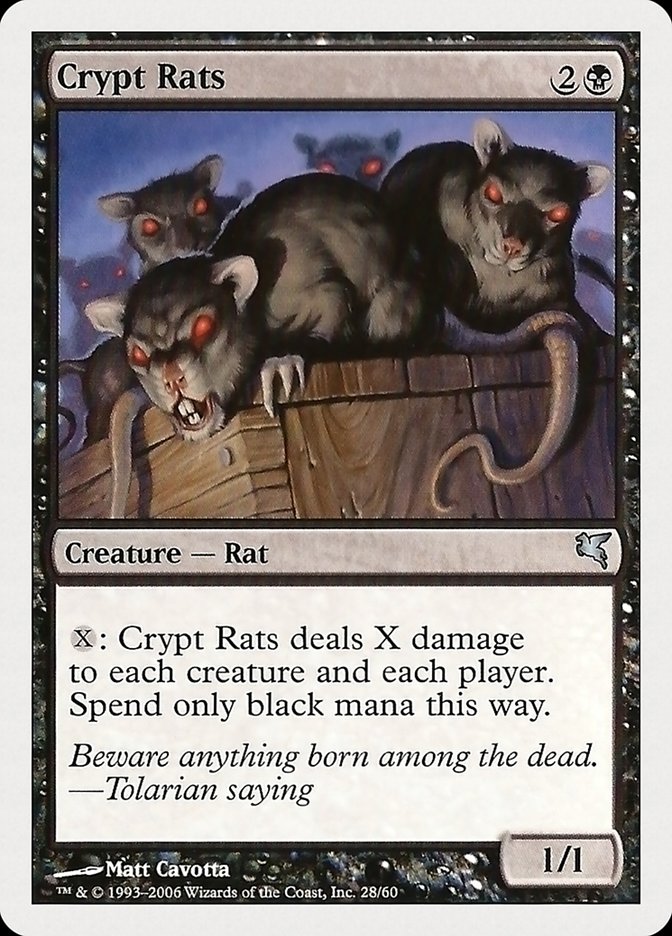 Crypt Rats [Hachette UK] MTG Single Magic: The Gathering    | Red Claw Gaming