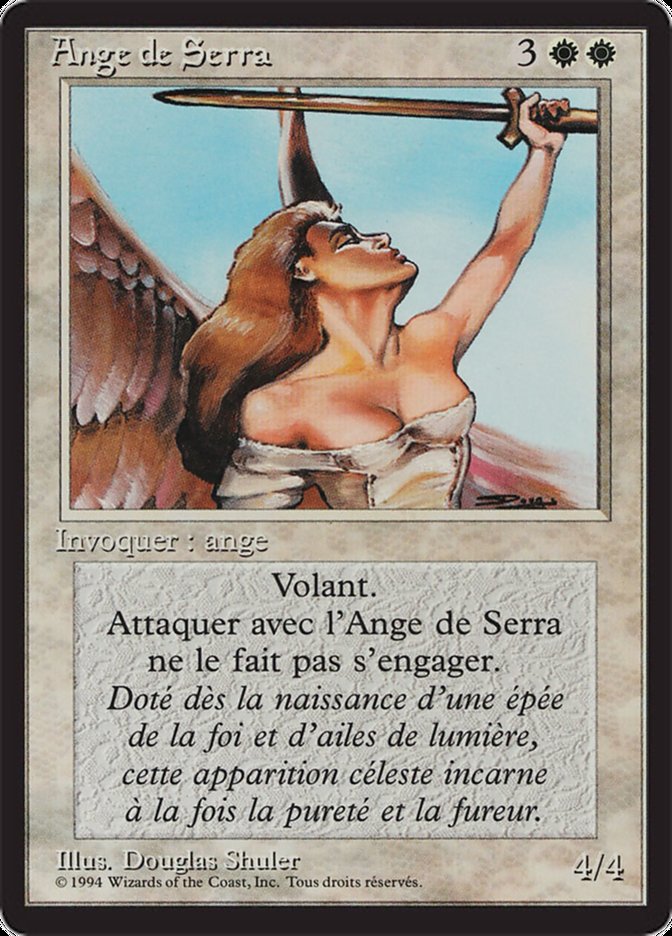 Serra Angel [Foreign Black Border] MTG Single Magic: The Gathering    | Red Claw Gaming