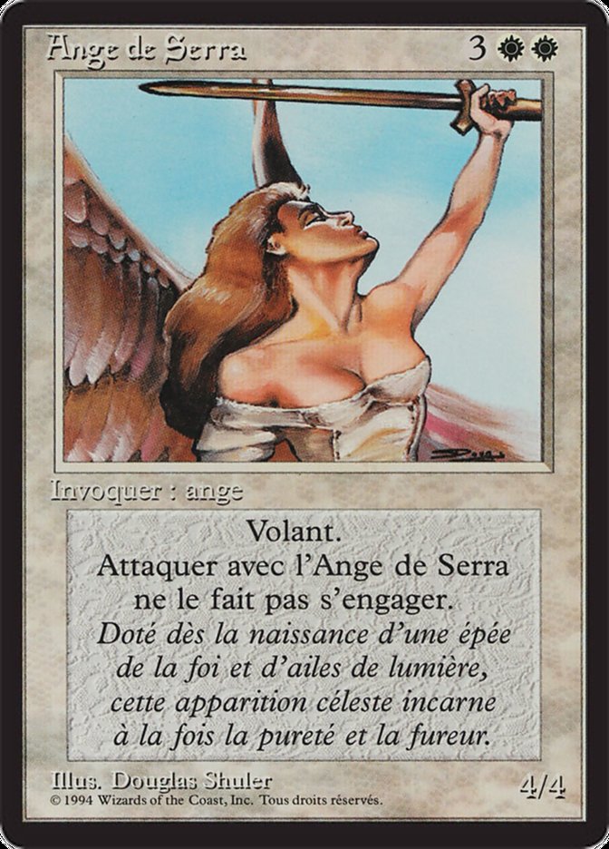 Serra Angel [Foreign Black Border] MTG Single Magic: The Gathering    | Red Claw Gaming