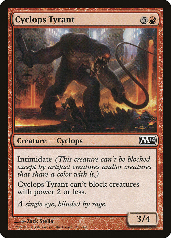Cyclops Tyrant [Magic 2014] MTG Single Magic: The Gathering    | Red Claw Gaming