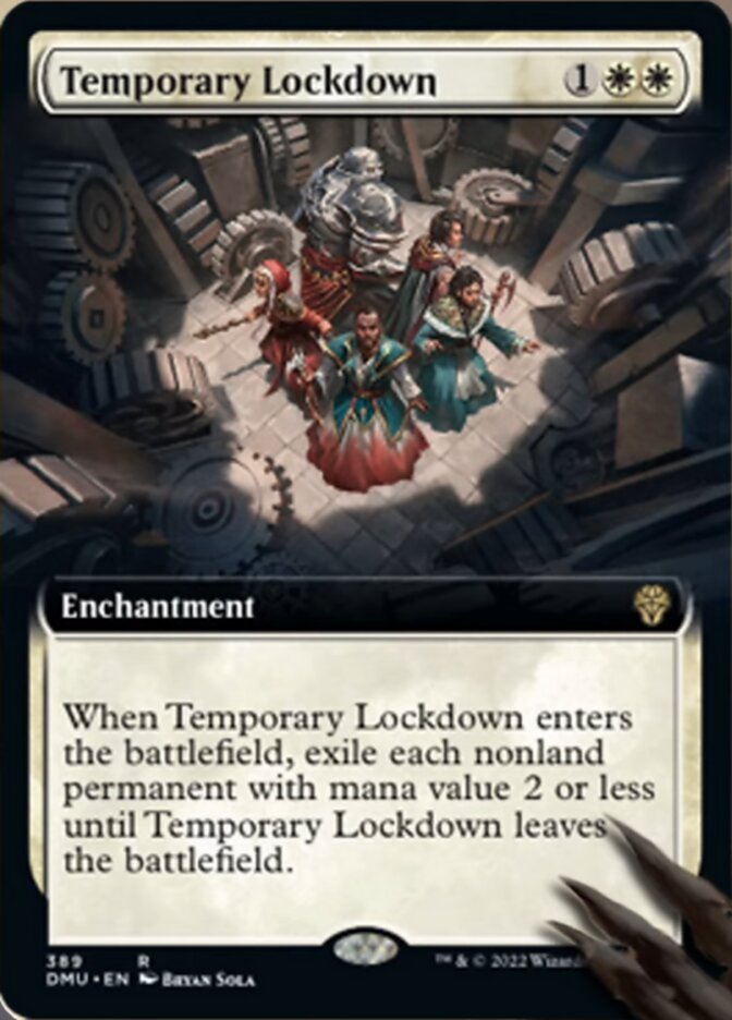 Temporary Lockdown (Extended Art) [Dominaria United] MTG Single Magic: The Gathering    | Red Claw Gaming