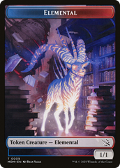 Elemental (09) // Dinosaur Double-Sided Token [March of the Machine Tokens] MTG Single Magic: The Gathering    | Red Claw Gaming