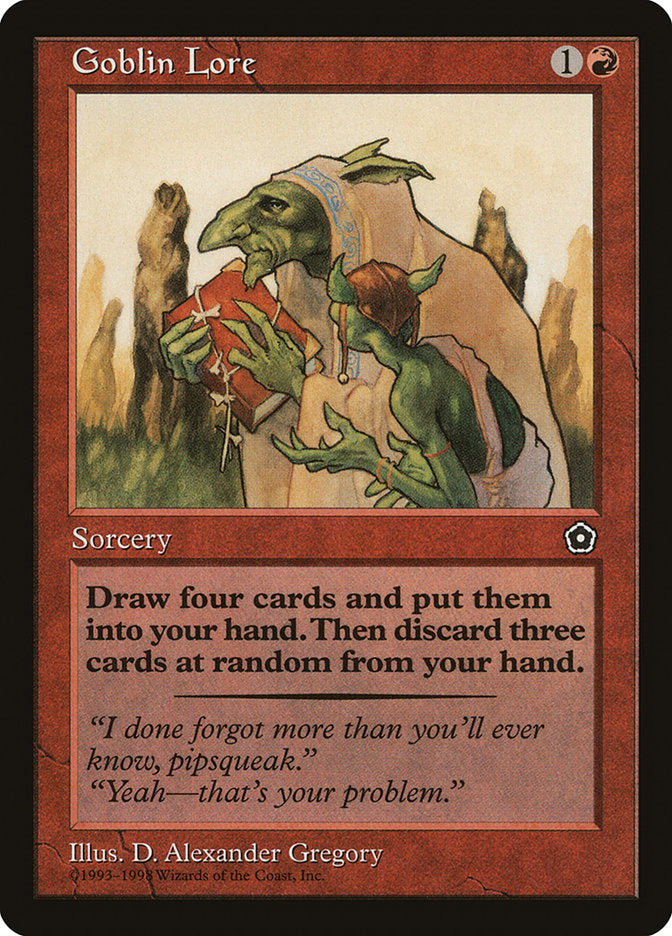 Goblin Lore [Portal Second Age] MTG Single Magic: The Gathering    | Red Claw Gaming