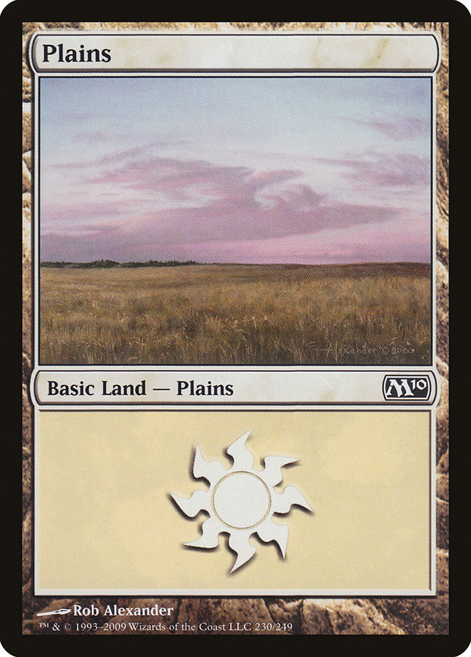 Plains (230) [Magic 2010] MTG Single Magic: The Gathering    | Red Claw Gaming
