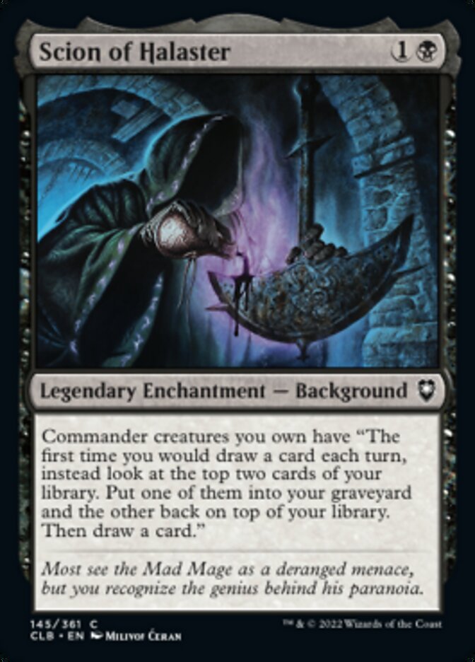 Scion of Halaster [Commander Legends: Battle for Baldur's Gate] MTG Single Magic: The Gathering    | Red Claw Gaming