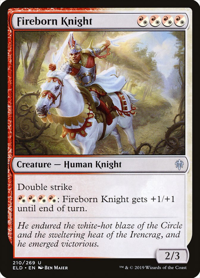 Fireborn Knight [Throne of Eldraine] MTG Single Magic: The Gathering    | Red Claw Gaming