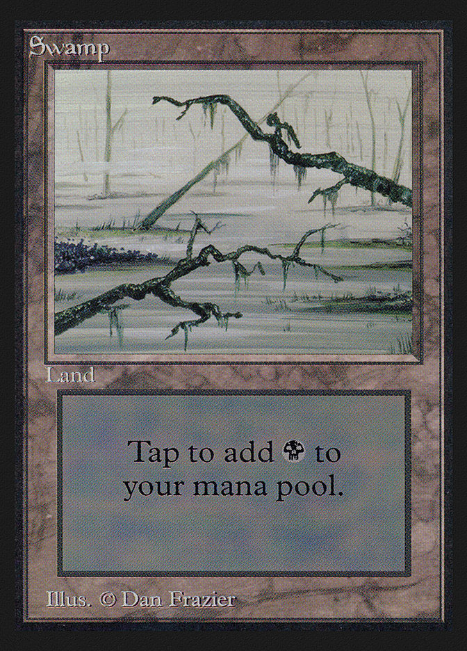 Swamp (Branches on Left and Right of Frame) [International Collectors' Edition] MTG Single Magic: The Gathering    | Red Claw Gaming