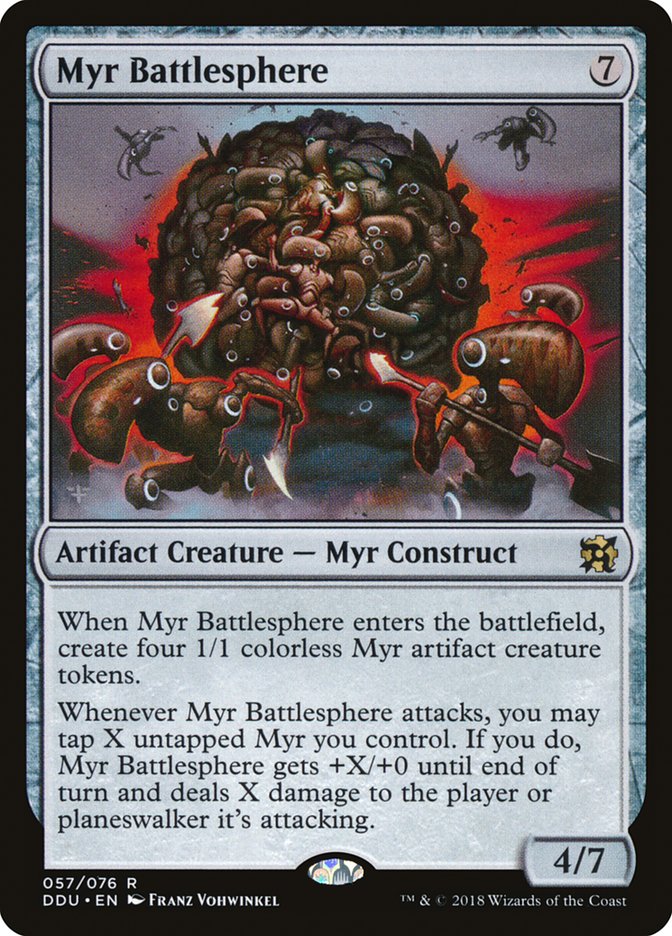 Myr Battlesphere [Duel Decks: Elves vs. Inventors] MTG Single Magic: The Gathering    | Red Claw Gaming