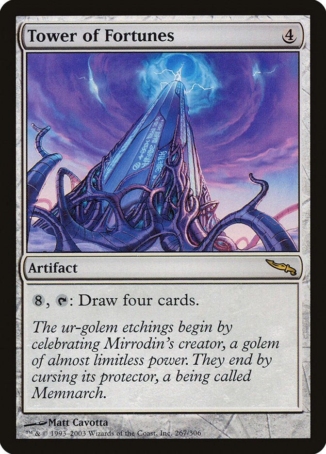Tower of Fortunes [Mirrodin] MTG Single Magic: The Gathering    | Red Claw Gaming