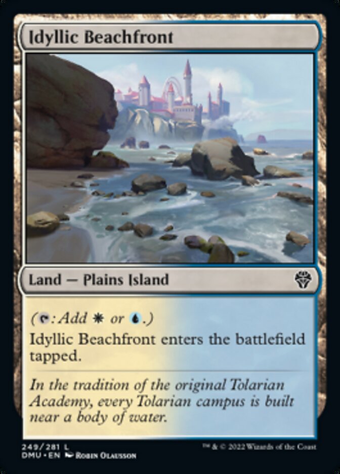 Idyllic Beachfront [Dominaria United] MTG Single Magic: The Gathering    | Red Claw Gaming