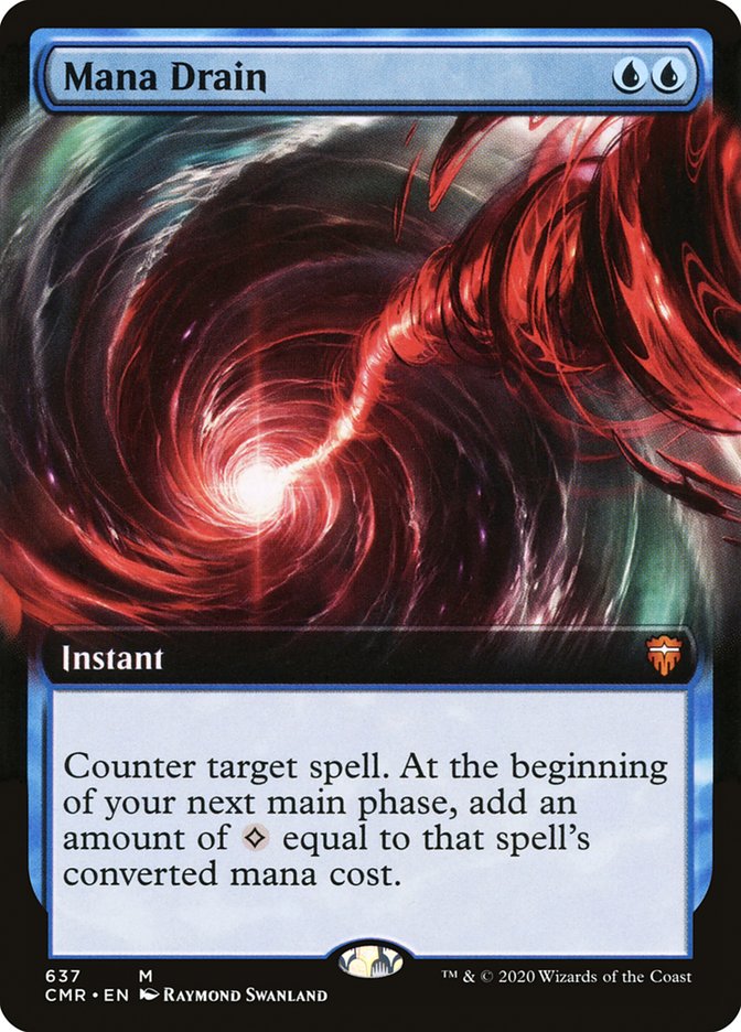 Mana Drain (Extended Art) [Commander Legends] MTG Single Magic: The Gathering    | Red Claw Gaming