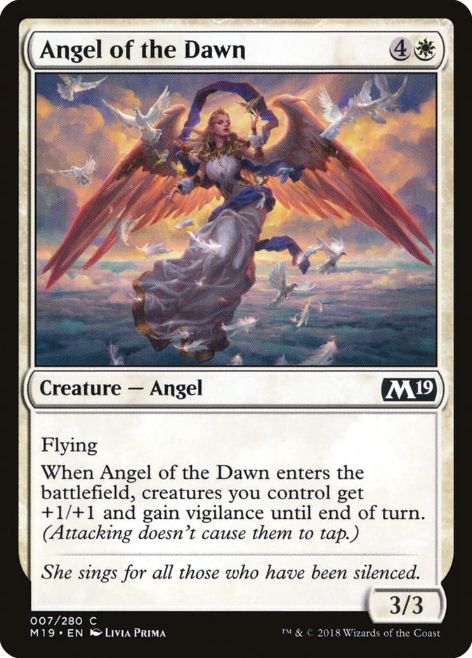 Angel of the Dawn [Core Set 2019] MTG Single Magic: The Gathering    | Red Claw Gaming