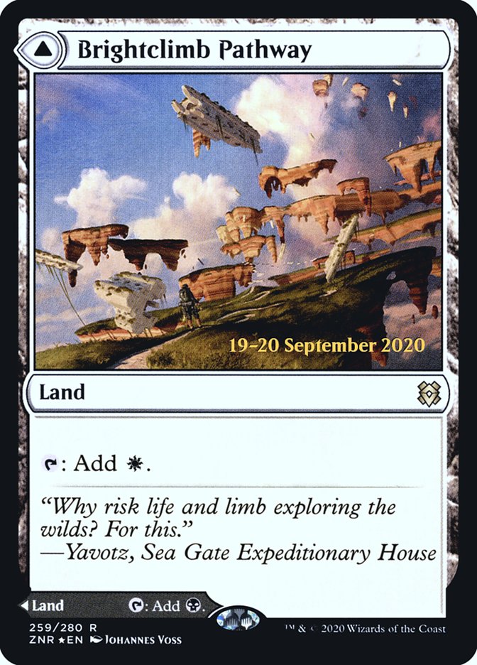 Brightclimb Pathway // Grimclimb Pathway [Zendikar Rising Prerelease Promos] MTG Single Magic: The Gathering    | Red Claw Gaming