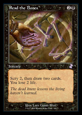 Read the Bones (Timeshifted) [Time Spiral Remastered] MTG Single Magic: The Gathering    | Red Claw Gaming